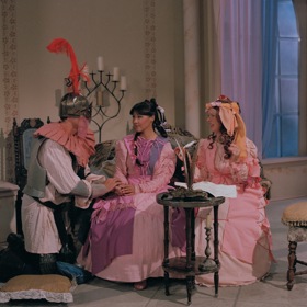 Jan Čenský, Dagmar Patrasová a Iva Janžurová v pohádce O princezně, která ráčkovala.
